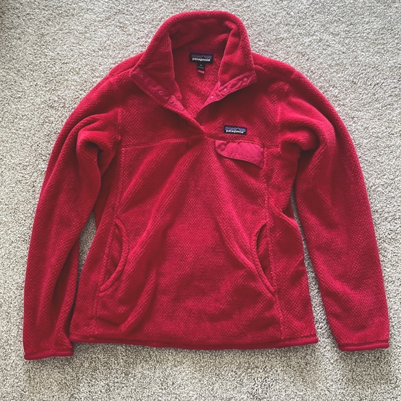 Patagonia Tops - Patagonia Red Women's Fleece Pullover